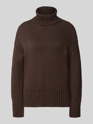 Relaxed Fit Strickpullover aus reiner Baumwolle mit Rollkragen von MOS MOSH - 5