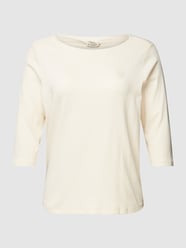 PLUS SIZE shirt met lange mouwen en boothals van Tom Tailor Wit - 20
