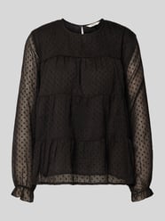 Relaxed fit blouse met lange mouwen en dobbystructuur, model 'ELIZA LIFE' van Only - 17