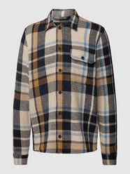 Overshirt mit Tartan-Karo Modell 'pelton' von Matinique Beige - 21