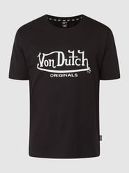T-shirt z bawełny ekologicznej model ‘Lennon’ od Von Dutch Czarny - 31
