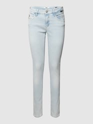 Skinny fit jeans met steekzakken, model 'ADRIANA' van Mavi Jeans Blauw / turquoise - 1