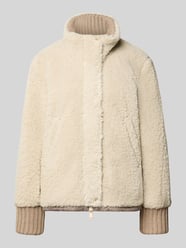Jacke aus Teddyfell mit Eingrifftaschen von White Label Beige - 22