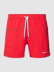 Badehose mit Label-Detail von CHAMPION Rot - 14