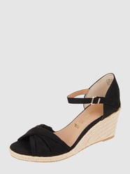 Wedges in Veloursleder-Optik  von Tamaris Grau / Schwarz - 5
