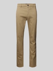 Slim Fit Chino mit Gürtelschlaufen von BOSS Orange Beige - 14