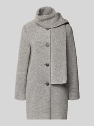 Lange jas met wol en sjaaldetail van Fuchs Schmitt - 35