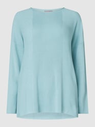 PLUS SIZE pullover met extra brede schouders van Samoon Blauw - 20