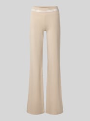 Flared Leggings mit elastischem Bund Modell 'Jasmin' von OH APRIL Beige - 23