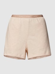 Sweatshorts mit Label-Schriftzug in metallic von Calvin Klein Underwear Beige - 22