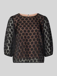 Semitransparentes Blusenshirt im Allover-Look von Christian Berg Woman Selection - 12