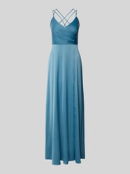 Abendkleid mit V-Ausschnitt und gekreuzten Trägern von V.M. - 23