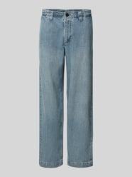 Straight leg jeans met riemlussen, model 'TRYGVE SELVEDGE' van ANNARR - 1