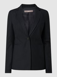 Blazer met krijtstreep van Jake*s Collection Blauw / turquoise - 18