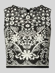 Crop top o kroju boxy fit z czystej bawełny Model 'IFANALE' od Weekend Max Mara - 5