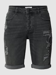 Bermudas im Destroyed-look von REVIEW Grau - 34