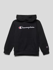 Hoodie mit Label-Stitching von CHAMPION Schwarz - 38