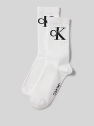 Socken mit elastischem Rippenbündchen im 2er-Pack von Calvin Klein Jeans Weiß - 22