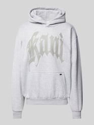 Hoodie mit Label-Print von KARL KANI Grau - 3