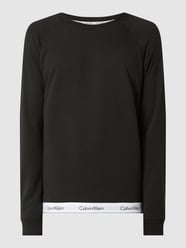 Sweatshirt mit Kontrastsaum von Calvin Klein Underwear Schwarz - 42