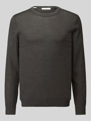 sweter o kroju regular fit z czystej wełny model 'TRAY' od Selected - 8