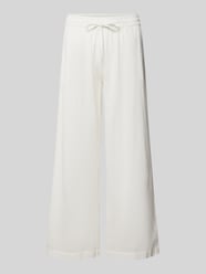 Wide Leg Stoffhose mit elastischem Bund Modell 'Maddie' von Fransa Weiß - 9