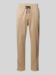 Sweatpants mit Allover-Logo-Print Modell 'KORBIN' von Guess Activewear Beige - 40