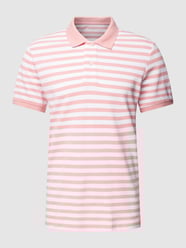 Slim fit poloshirt met streepmotief van Esprit Oranje - 15