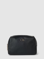 Kosmetyczka z imitacji skóry model ‘RE-LOCK’ od CK Calvin Klein Czarny - 7