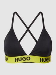 Bustier mit Logo-Bund Modell 'SPORTY' von HUGO Schwarz - 30