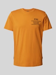 T-Shirt mit Statement- und Label-Print von PME Legend Orange - 29