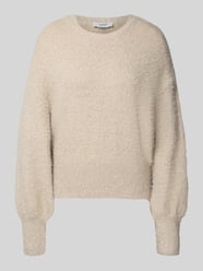 sweter z dzianiny o kroju regular fit z okrągłym dekoltem model 'MITURA' od b.young - 44