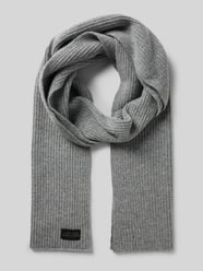 Sjaal in gebreide look van zuivere wol van camel active - 6