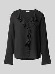 Regular Fit Volant Bluse mit V-Ausschnitt von s.Oliver BLACK LABEL - 13