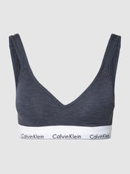 Biustonosz typu bralette z detalem z logo od Calvin Klein Underwear Niebieski - 45