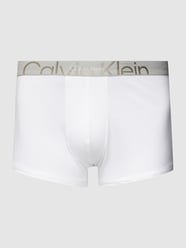 PLUS SIZE Trunks mit mittelhohem Bund und Label-Muster von Calvin Klein Underwear Plus Weiß - 31