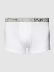 PLUS SIZE Trunks mit mittelhohem Bund und Label-Muster von Calvin Klein Underwear Plus Weiß - 30