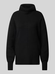 Rollkragenpullover mit erhabener Naht Modell 'MALOU' von Pieces Schwarz - 10