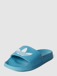 Instappers met reliëflogo's van adidas Originals Blauw / turquoise - 40