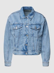 Jeansjacke mit Umlegekragen von Mango Blau - 10