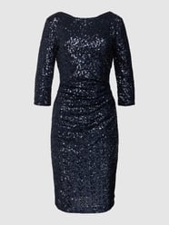 Cocktailkleid mit Paillettenbesatz von Paradi Blau - 32