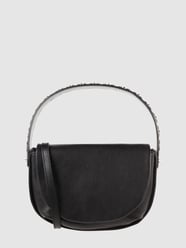 Handtas van leer, model 'Diana'  van GIANNI CHIARINI Grijs / zwart - 1