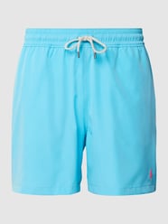 Badehose mit Label-Stitching von Polo Ralph Lauren Underwear Türkis - 18