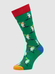 Socken mit Allover-Muster von Fun Socks Grün - 4