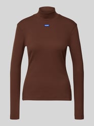 Bluzka z długim rękawem o kroju slim fit z mieszanki bawełny Model 'EASY LONGSLEEVE_B' od HUGO Blue - 2