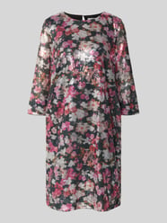 Knielanges Kleid mit Allover-Muster und Paillettenbesatz von Christian Berg Woman - 36