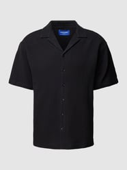 Freizeithemd mit Strukturmuster Modell 'CALEB' von Jack & Jones Schwarz - 14
