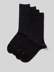 Socken mit Label-Print im 4er-Pack von BOSS Schwarz - 37