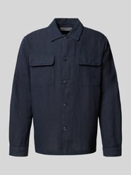 Regular fit linnen overhemdjack met kentkraag, model 'LEROY SUN' van SELECTED HOMME - 30