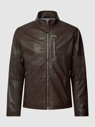 Lederjacke mit seitlichen Eingrifftaschen von HECHTER PARIS Braun - 23